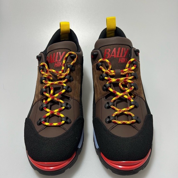 Bally Leather Hike Shoes Brown Multi Men’s 11 main image 7